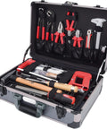 KS TOOLS 149-piece 1/4in + 1/2in universal tool kit in a black case with red-handled tools