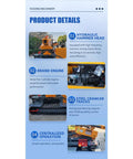 Image of Pile Driver Machine For Guardrail Posts And Roadside Installations Portable Post Driver For Highway Projects Heavy Duty And Adjustable Power with hydraulic hammer head and steel crawler tracks.