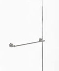 Dottingham Collection 24 Inch Shower Door Towel Bar Satin Nickel Durable Solid Brass Construction with all hardware for easy install