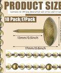 Rock Solid Brass Upholstery Tack Strips 10 Pack 32 Foot Decorative Nail Bands For Couch And Chair Reupholstering size details and nails