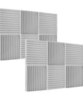 High Performance Studio Foam Panels For Straight Fire Soundproofing and Genuinely Solid Acoustic Treatment, 30x30x2.5cm