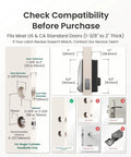 Smart Lock With Built In WiFi Keyless Entry And Display No Key Needed Front Door Deadbolt For Home And Rental Use 100 PIN Codes IP54 Weather Rating BHMA Grade 3 Security Silver installed compatibility guide.
