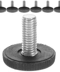 24 Piece Adjustable Furniture Leveling Feet Set For Chairs Tables And Cabinets No Fuss Height Adjustment Threaded Screw On Levelers For Home Office And Restaurant Furniture Legs, black threaded foot