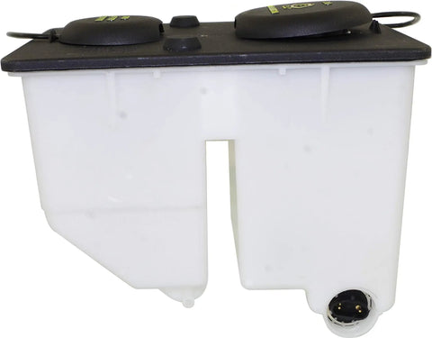 Fresh Coolant Reservoir Tank For Ford F Series 1987 To 1997 With Cap top view showing the design and overflow connection.