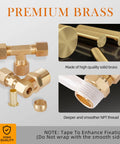 Brass compression fittings kit, 135 pieces, sizes 1/8–1/2 in, includes unions, tees, elbows, straights for industrial use
