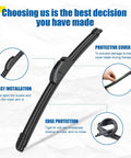 19 Inch And 18 Inch Front Windshield Wiper Blades With 10 Inch Rear Wiper For Mini Cooper R56 R50 R53 F55 F56 2005-2024 feature highlights