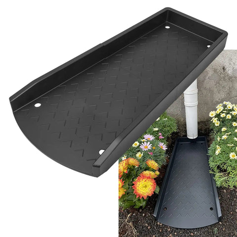2 Pack Gutter Downspout Extensions And Splash Block Set For Rain Gutters No Fuss Easy Install Down Spout Extenders Drain Gutter Guards