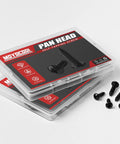 Top Tier Heavy Duty Size 6 X 3/4 Inch Pan Head Phillips Drive Sheet Metal Screws 100 Pack Black Oxide 304 Stainless Steel in packaging.