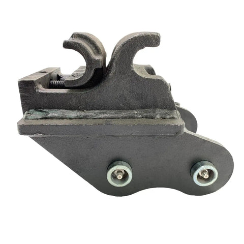 Side view of Dope Quick Hitch Attachments For Mini Excavators 0.6 To 3 Tons Rugged Quick Coupler System Backhoe Attachment.