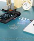 Endoscope Camera With Light Dual Lens 1080p HD Borescope IP67 Waterproof Snake Camera Built In 5 Inch IPS Screen connected to laptop