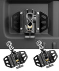 Ford F-150 Retractable Ratchet Straps 2 Pack For Secure Hauling, bed liner compatible, on truck and separate view
