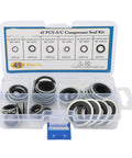45 Piece Pro Grade AC Compressor Gasket Kit With Six Sizes Automotive Air Conditioning Port Seal Washer Set in box