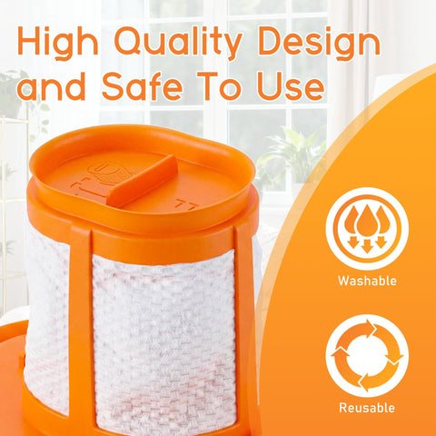 Six Pack Replacement Filter Set For HHVKF10 Compatible With Dust Buster Handheld Vacuum Fits HHVK515J00FF washer detail
