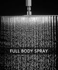 Pro Grade Brushed Nickel Shower System With 12 Inch Rain Shower Head Ceiling Mount full body spray