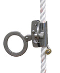 Protecta Rope Grab For 5/8-Inch Polyester And Polypropylene Lifeline Silver Mobile Follower Design With Cam Locking System