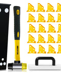 Laminate And Vinyl Flooring Tools Kit With Tapping Block And Handle 2 In 1 Spacers Heavy Duty Pull Bar And Reinforced Double Faced Mallet