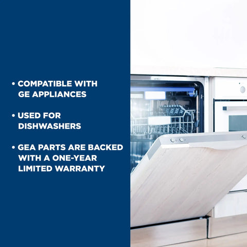Dishwasher with open door displaying Dishwasher User Interface Replacement WD21X23462 Control Panel With Cycle Settings Display