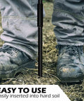 64 Inch Adjustable Metal Ground Soil Probe Rod With T Handle Pro Grade for septic tank locating and soil sampling.