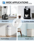 Heavy Duty Self Adhesive Caster Wheels Appliance Slider Rollers For No Sweat Heavy Box Moving 360 Degree Swivel Easy Peel And Stick Setup Smooth Gliding Operation Pack Of Eight on kitchen appliances like blender, coffee maker.