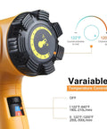 Close-up of Beast 1800W Hot Air Heat Gun With Dual Temp Modes, showing temperature dial and variable control settings.
