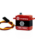 Beefy Torque Micro Servo With Coreless Motor And Digital Metal Gear, red casing, model TSR-1822 for 1/12 and 1/14 RC cars.
