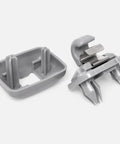 2 Pack Sun Visor Clips For Audi A1 A3 A4 A5 Q3 Q5 TT Gray Sunscreen Holder Hooks Replaces 8U0857562A 8E0857562 Durable Easy Install No Tools Needed For Quick Sun Shield Clip Replacement In Clean Gray Finish