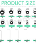 All In One Brass Heat Set Threaded Inserts M2 To M5 For Plastic And 3D Printing Includes 160 Hex Socket Head Cap Bolts 160 Nuts 160 Washers And 5 Allen Wrenches size chart