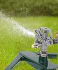 Heavy Duty Zinc Alloy Pulsating Impact Sprinkler For Yard And Lawn With Metal Base Adjustable Sprinkler Head in garden