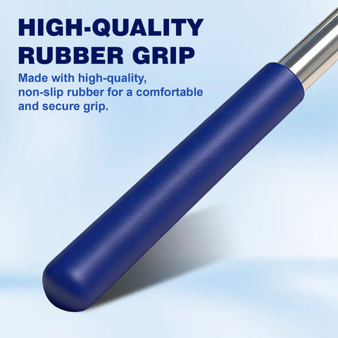Close-up of rubber grip on Telescopic Golf Ball Retriever With Stainless Steel Shaft And Rubber Grip Water Hazards Grabber Tool