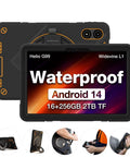 Kickass Rugged Android 14 Tablet With 11 Inch Crisp 90Hz Screen And Massive Storage Waterproof Drop Resistant Build With Carry Case For Daily Hustles Or Trail Adventures, showing waterproof design and features.