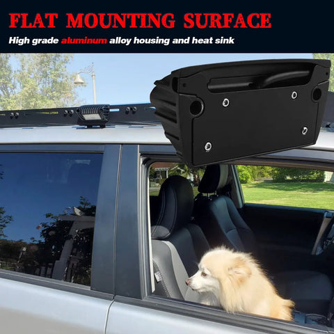 12V RV Exterior Porch Light Aluminum Low Current LED Scene Lighting with 800 Lumens on vehicle roof