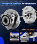 Beefed Up Front Wheel Hub Bearing Assembly Pair For 1999 To 2004 Jeep Grand Cherokee OE 513159 durable replacement