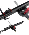 Professional 0 To 60 Degree Angle Miter Gauge With Extended Table Fence For Router Benches features dual graduation scale and flip lock.