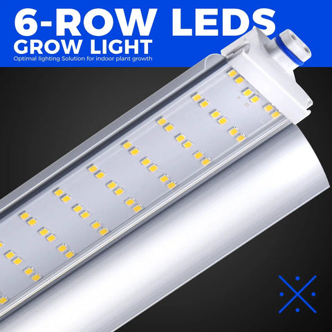 Indoor Greenhouse Grow Light Setup, 4 Tier Metal Plant Stand, Full Spectrum 108W T5 LED Grow Lamp, Zippered EVA Cover, Wheels And Timer, 70.9 Inch Tall Indoor Garden Station