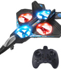 Kids Foam RC Plane With LED Lights Remote Control Helicopter Toy Fighter Jet Auto Hover 360 Flip Easy To Fly For Beginners