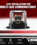 Heavy Duty 150A Mini Anl Fuse Holder with clear casing, designed for secure auto wiring and audio system upgrades.