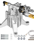 Seven Eighths Inch Shaft Vertical Pressure Washer Pump With Rear Inlet Outlet 3000 PSI At Two Point Five GPM Workhorse Replacement