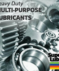 Heavy-duty multi-purpose lubricants with gears and bearings, Super Lube logo. Pro Grade Pneumatic Tool Lubricant For Air Tools.