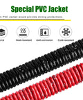 2 AWG Battery Cable Copper Wire, 20 Ft Red And Black OFC Welding Cable close-up PVC jacket showing durability features