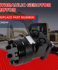 CM004P Hydraulic Motor Built Tough For Heavy Duty Performance 0.25 Inch Shaft Keyway And One Inch Round Shaft One Half Inch NPT