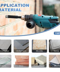 Dry Diamond Drill Bit Set 10 Pack Pro Grade For Tile Ceramic Marble Granite Glass Brick Stone With One Quarter Inch Hex Shank in use