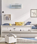 Nursery room with Adjustable Magnetic Air Vent Deflector For Ducts And Registers Stretch 10 To 16 Inches Fits Sidewall Ceiling And AC Vents