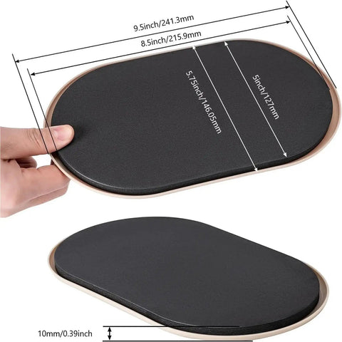 30 Pack Heavy Duty Furniture Glide Pads For Carpet Hassle Free Floor Protectors, 9.5x5 inch tough plastic pads for easy heavy couch movement.