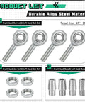 Badass 3/8 Inch 24 Thread Chromoly Heim Joint Rod End Kit components including rod ends, jam nuts, and bungs for precise steering.