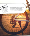 Heavy Duty CNC Machined Disc Brake Set For Mountain And Road Bikes Boasting Hollow Draining Design on bicycle wheel at sunset.