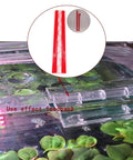 Transparent Acrylic Piano Hinge 300mm Long Self Adhesive 3mm Thick For DIY Boxes Aquariums installed on glass surface