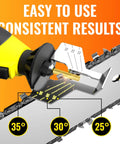 Handheld Electric Chainsaw Sharpener Kit With 6 Titanium Coated Diamond Bits For On The Bar Sharpening, No Chain Removal Needed