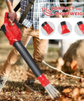 Flat Nozzle For M18 Leaf Blower, Compatible With 2724-20 And 2724-21, shown in use for efficient leaf blowing
