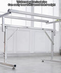 Sturdy Adjustable Conveyor Roller Table Stand With Heavy Duty Galvanized Build And Rock Solid Stability for table saws, showing thickened galvanized pipe.
