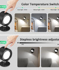 Top Tier Rechargeable LED Wall Sconces With Remote Dimming USB C Charging And Cordless Mounting showcasing brightness and color temp adjustments.